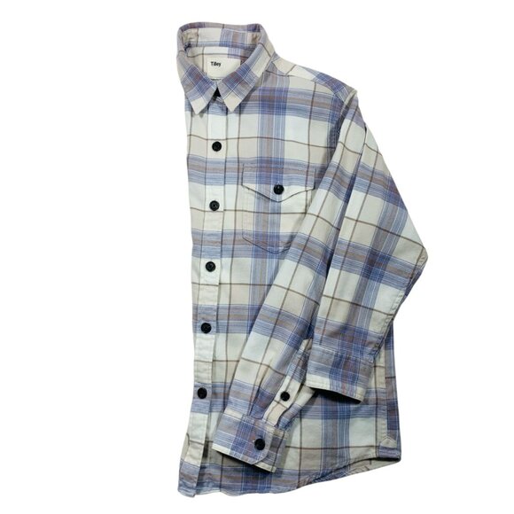 Tilley  plaid  shirt organic cotton  size med - Picture 6 of 16